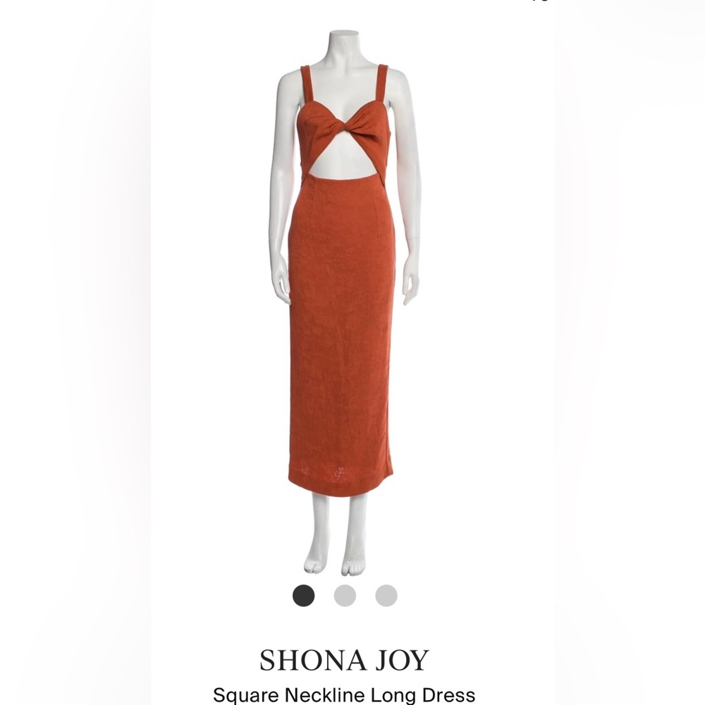 Basic Twist Front Midi Dress